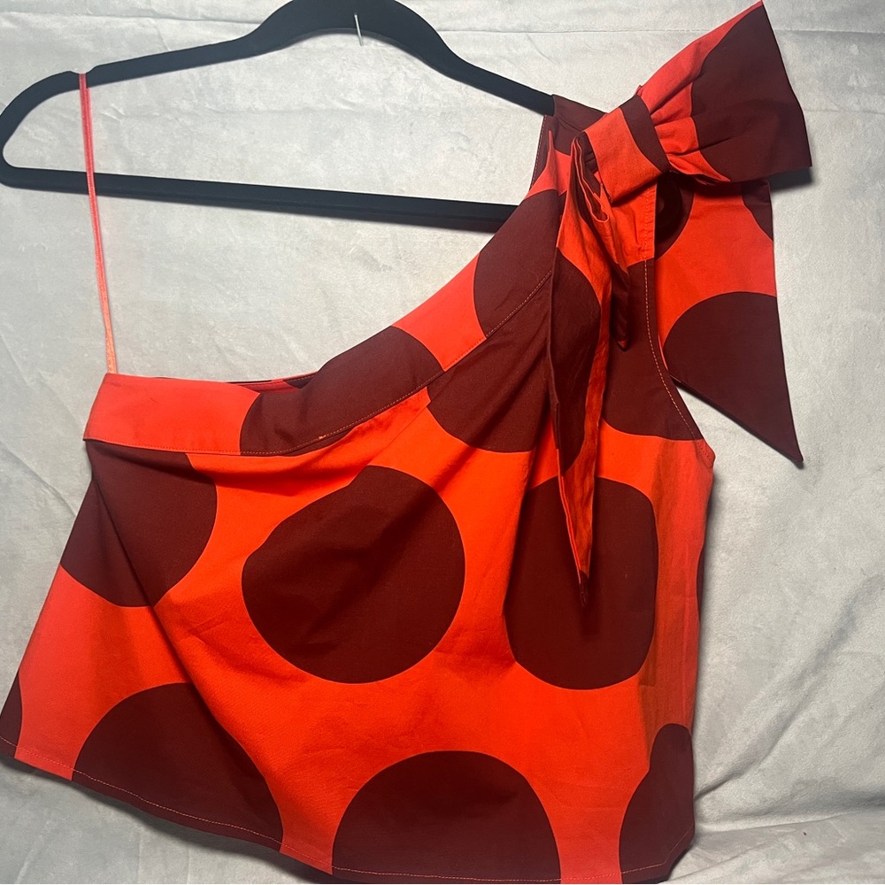 Anthropolgie Farm Rio One-Shoulder Blouse - Picture 3 of 4